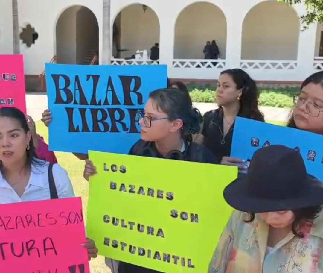 Estudiantes de Unison se Manifiestan Ante Lineamientos Para Ventas Ambulantes en la Universidad